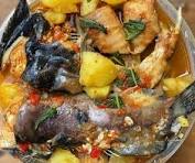 Catfish pepper soup with Yam