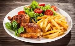 Chicken and chips